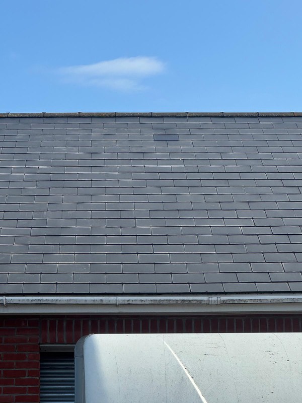 Full slate roof, completed